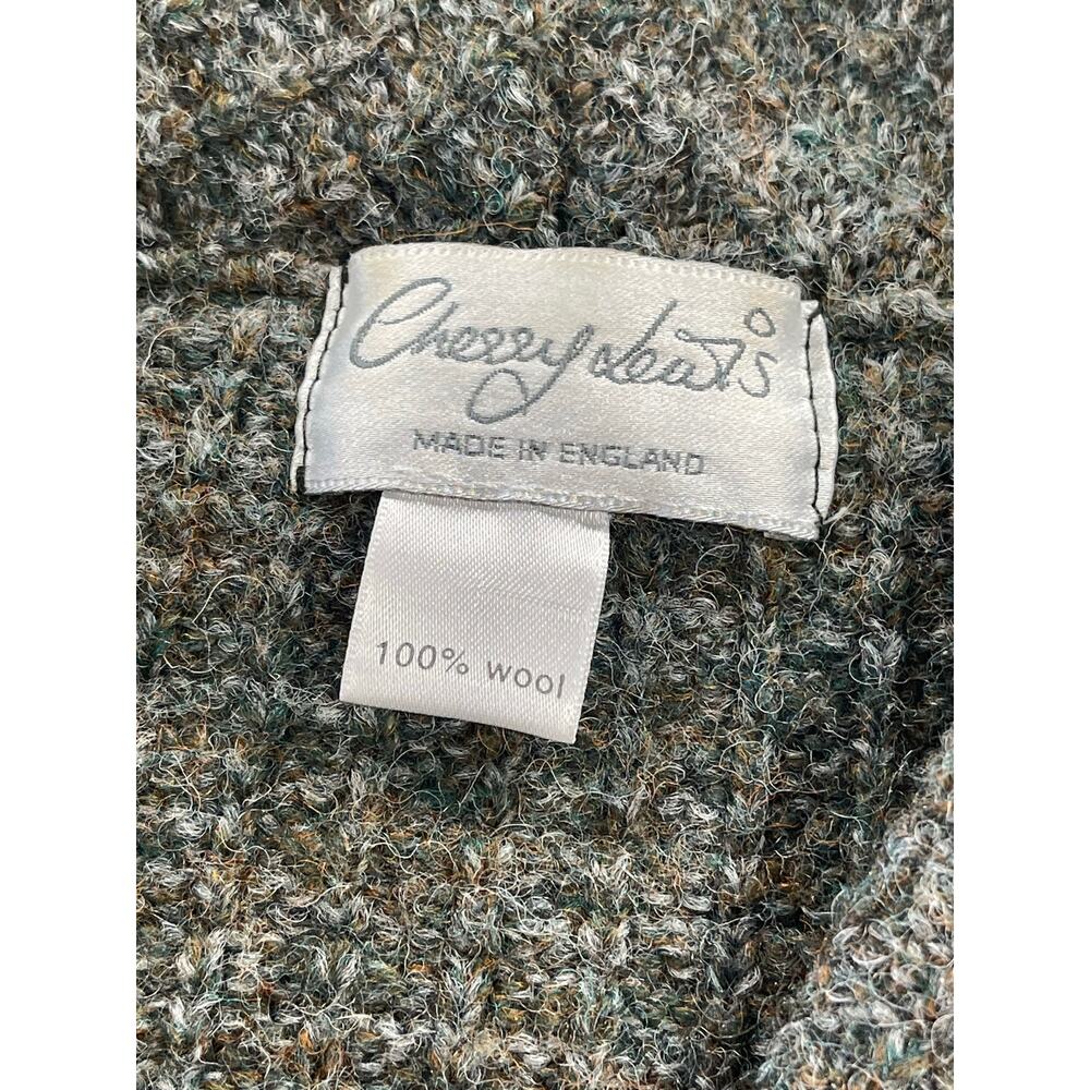 Vintage 100% Wool Tweed Cardigan Sweater Cropped Womens Large - Picture 3 of 9